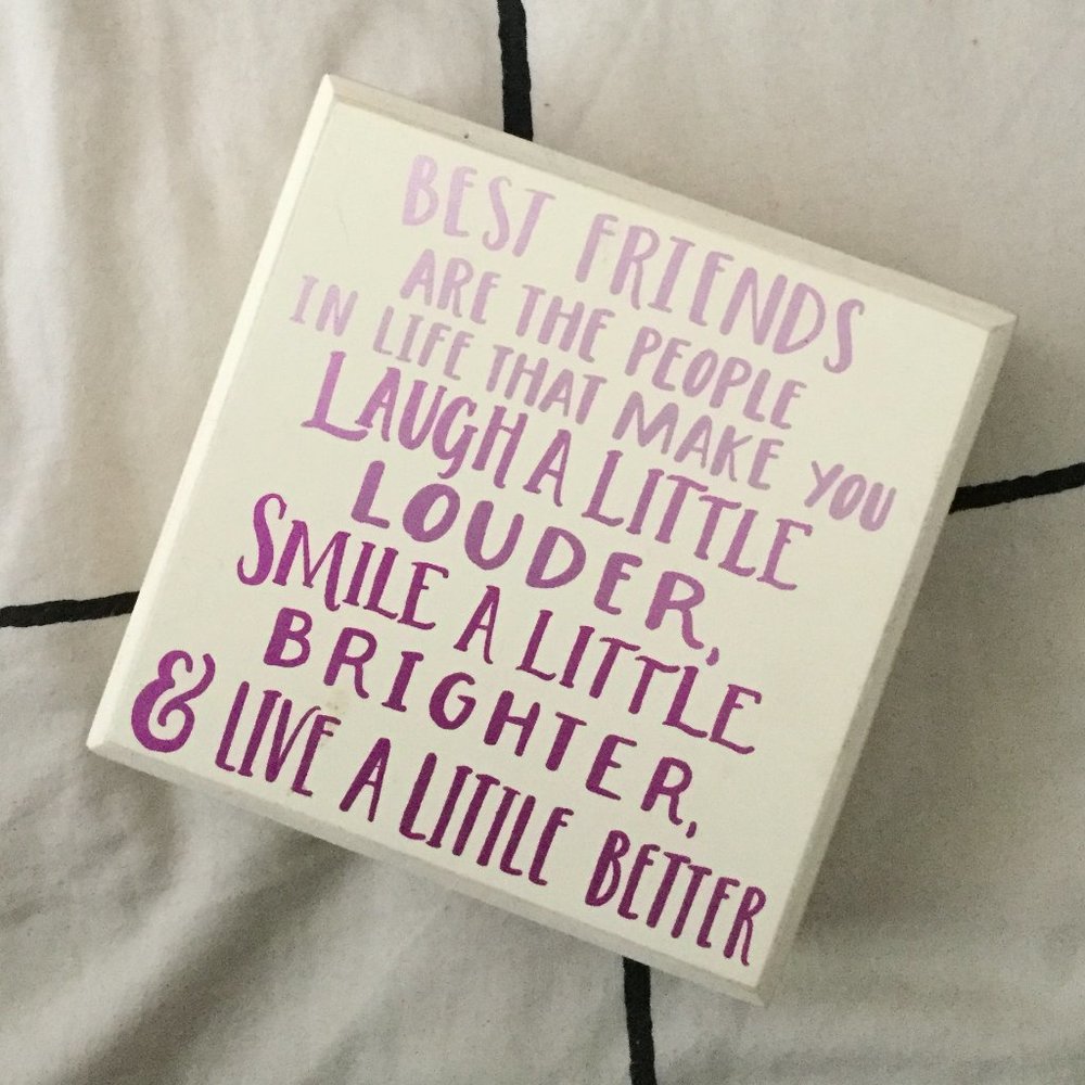 "Best Friends" Art Block